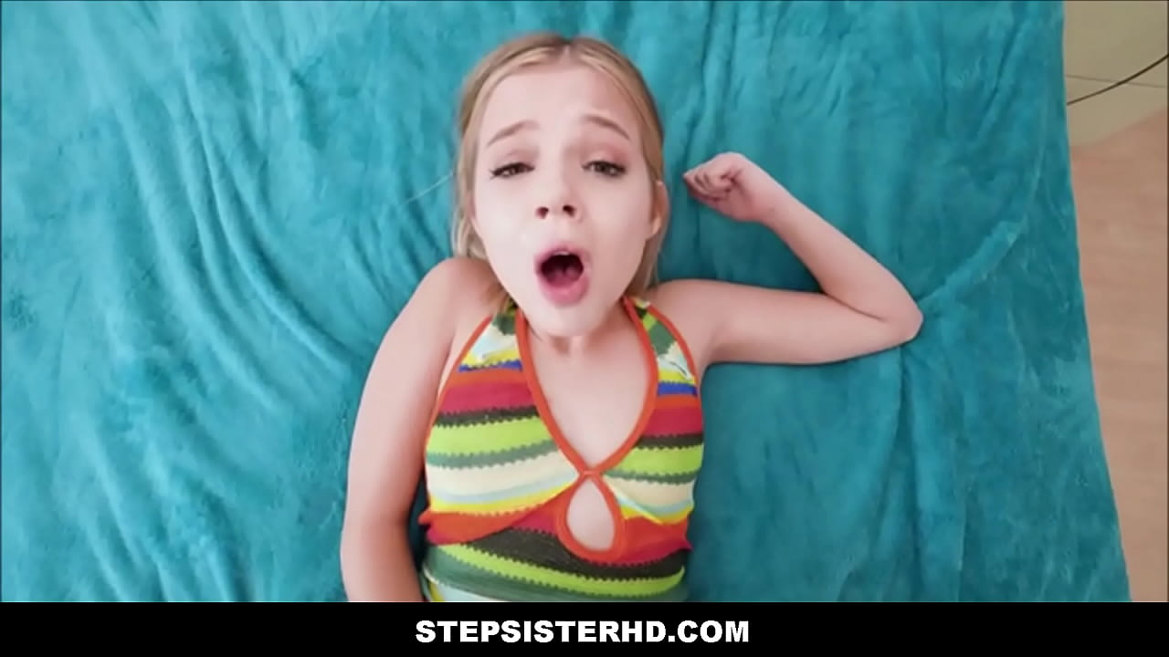 Tiny Blonde Teen Step Sister Sex With Big Dick Step Brother After Masturbating In Front 